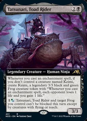 Tatsunari, Toad Rider (Extended Art) [Kamigawa: Neon Dynasty]