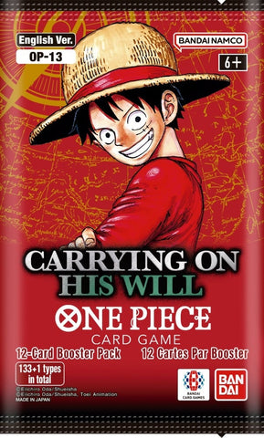 One Piece TCG OP-13 Carrying On His Will Booster
