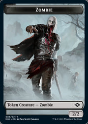 Clue (14) // Zombie Double-Sided Token [Modern Horizons 2 Tokens]