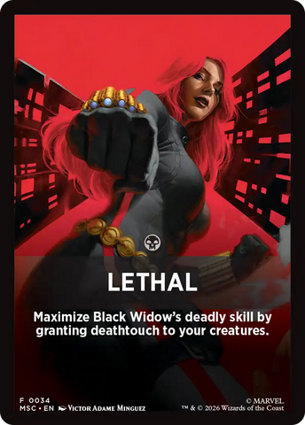 Lethal Theme Card [Marvel Super Heroes Commander]