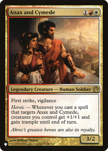 Anax and Cymede [The List]
