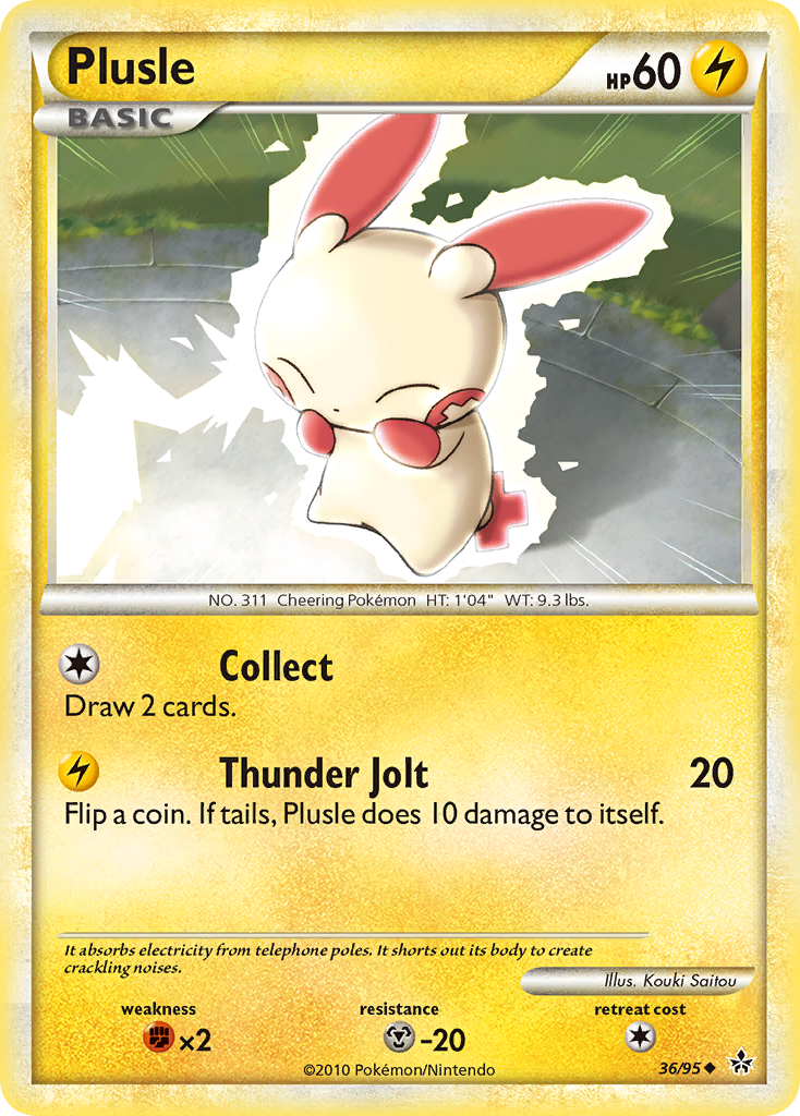 Plusle (36/95) [HeartGold & SoulSilver: Unleashed]