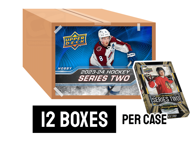 2023-24 Upper Deck Series 2 Hockey Hobby Case (12 Boxes)