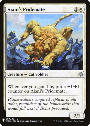 Ajani's Pridemate [Mystery Booster]