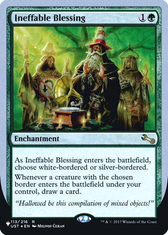 Ineffable Blessing (Bordered) (Unfinity Foil Edition) [The List]