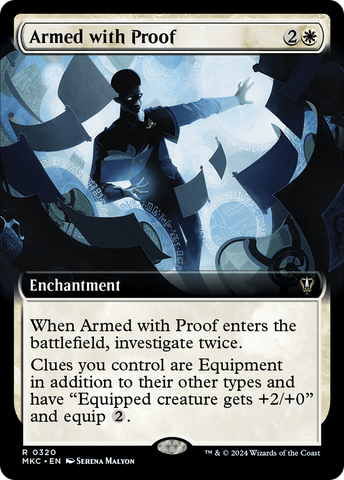 Armed with Proof (Extended Art) [Murders at Karlov Manor Commander]