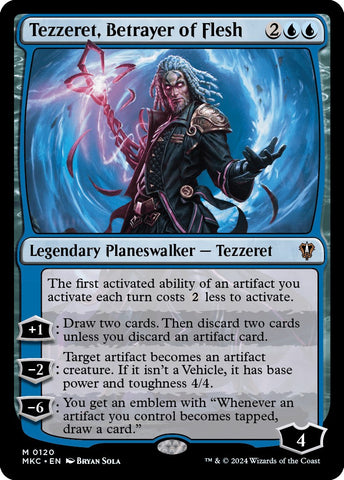 Tezzeret, Betrayer of Flesh [Murders at Karlov Manor Commander]