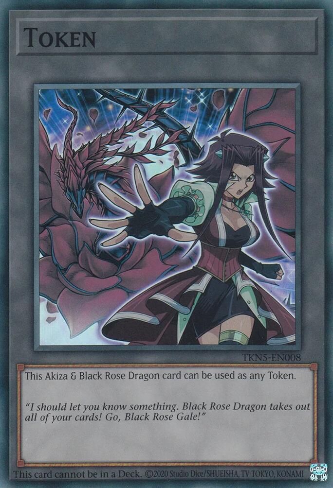 Token: Akiza & Black Rose Dragon [TKN5-EN008] Super Rare