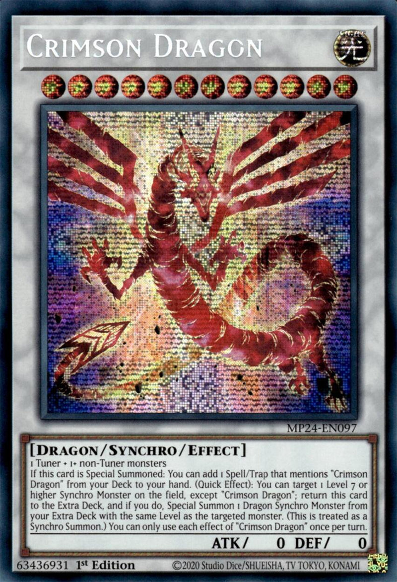 Crimson Dragon (card) [MP24-EN097] Prismatic Secret Rare