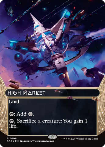 High Market (0108) (Borderless) (Galaxy Foil) [Edge of Eternities: Stellar Sights]