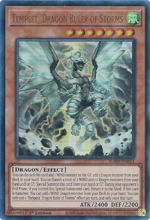 Tempest, Dragon Ruler of Storms (UR) [RA03-EN011] Ultra Rare