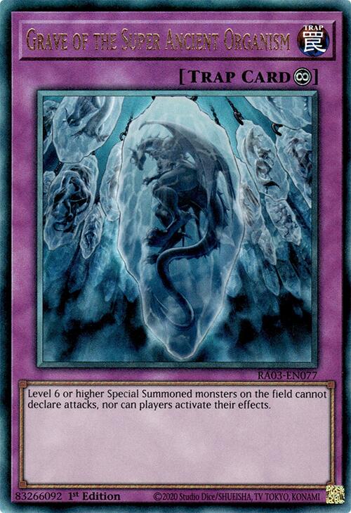 Grave of the Super Ancient Organism (UTR) [RA03-EN077] Prismatic Ultimate Rare