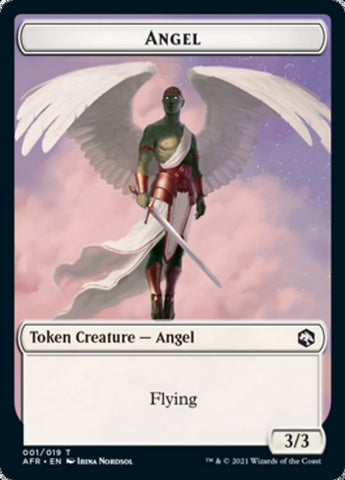 Treasure // Angel Double-Sided Token [Dungeons & Dragons: Adventures in the Forgotten Realms Tokens]
