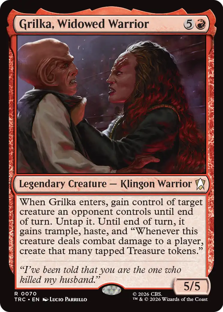 Grilka, Widowed Warrior (Surge Foil) [Star Trek Commander]