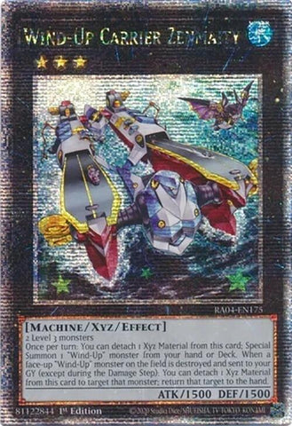 Wind-Up Carrier Zenmaity [RA04-EN175] Quarter Century Secret Rare