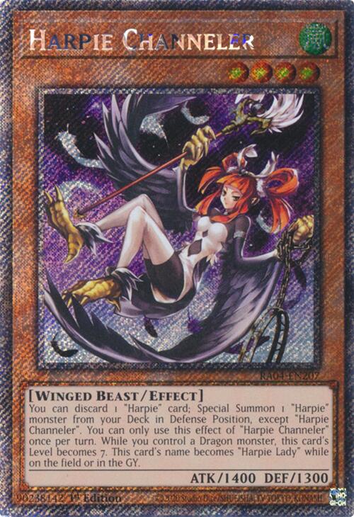 Harpie Channeler [RA04-EN207] Platinum Secret Rare