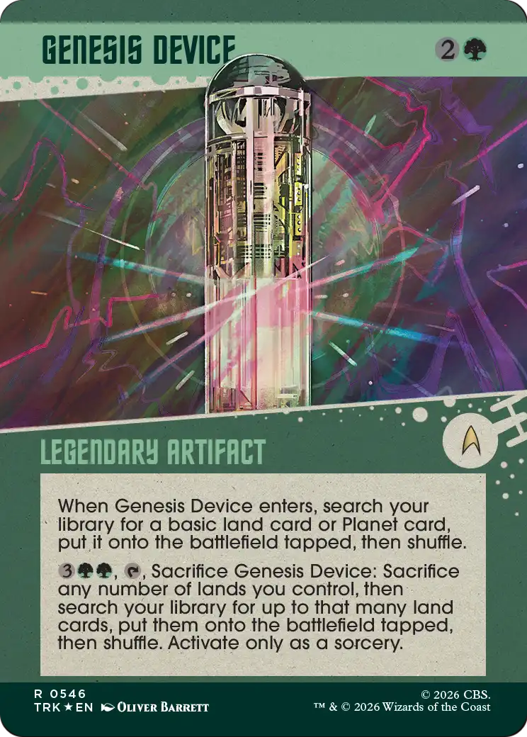 Genesis Device (Showcase) (Surge Foil) [Star Trek]