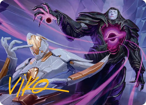 Lightless Evangel Art Card (Gold-Stamped Signature) [Edge of Eternities Art Series]