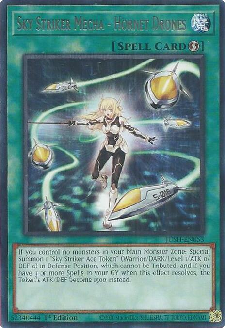 Sky Striker Mecha - Hornet Drones [JUSH-EN053] Rare