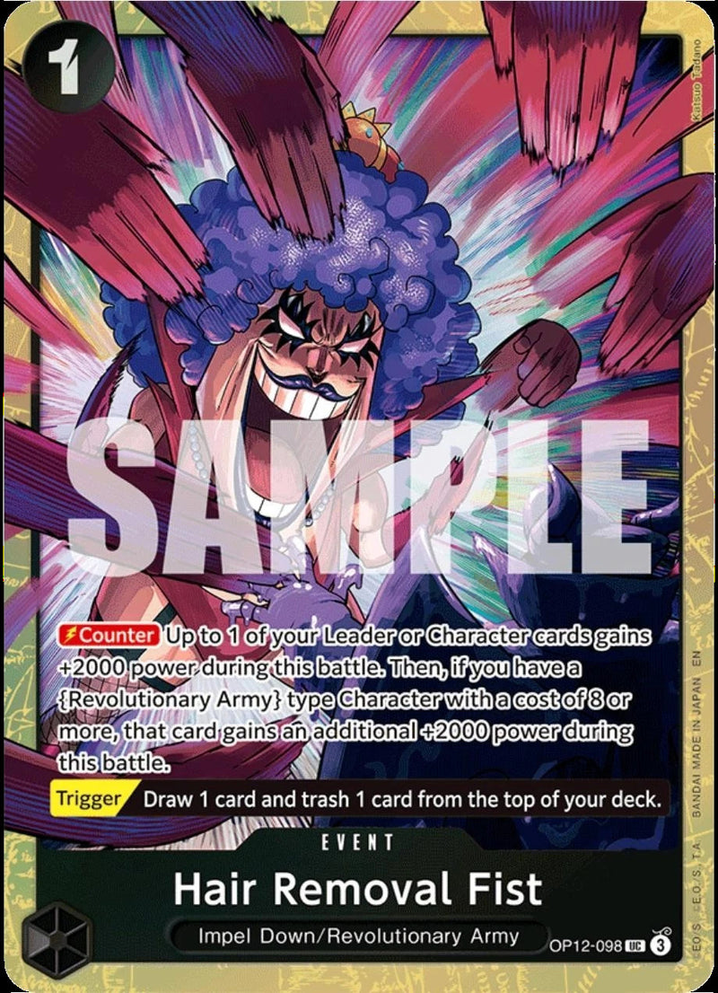 Hair Removal Fist [One Piece Promotion Cards]