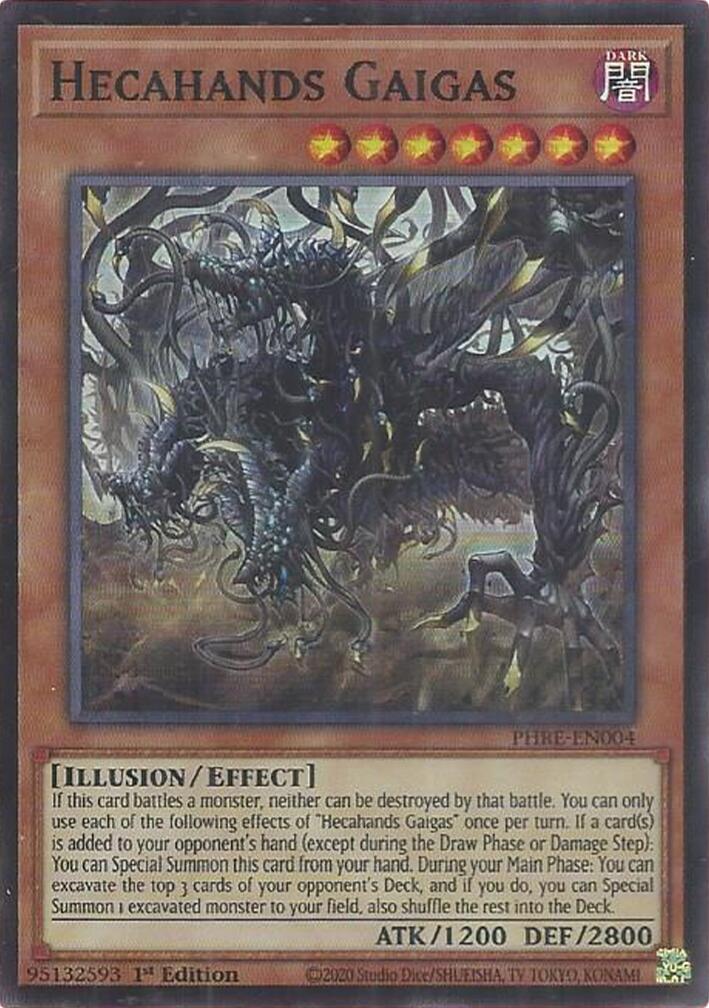 Hecahands Gaigas (Super Rare) [PHRE-EN004] Super Rare