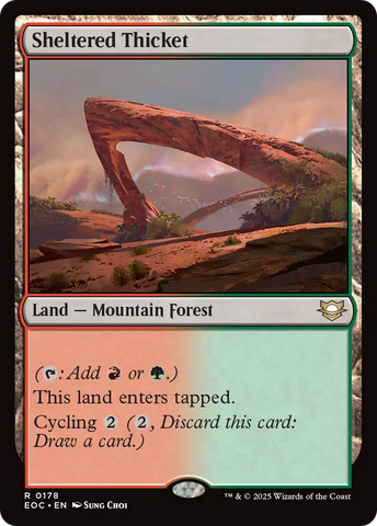 Sheltered Thicket [Edge of Eternities Commander]
