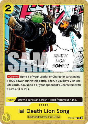 Iai Death Lion Song [Starter Deck: Egghead]