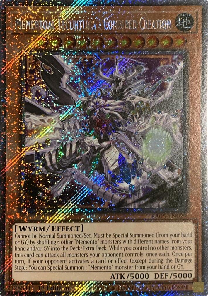 Mementoal Tecuhtlica - Combined Creation (Platinum Secret Rare) [RA05-EN029] Platinum Secret Rare