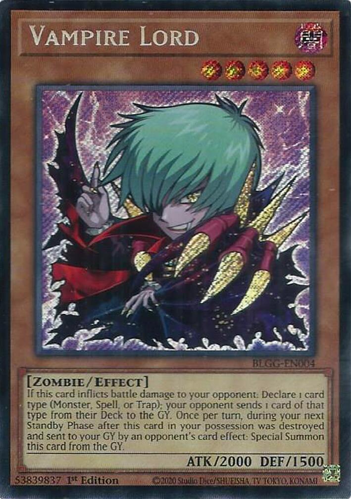 Vampire Lord [BLGG-EN004] Secret Rare