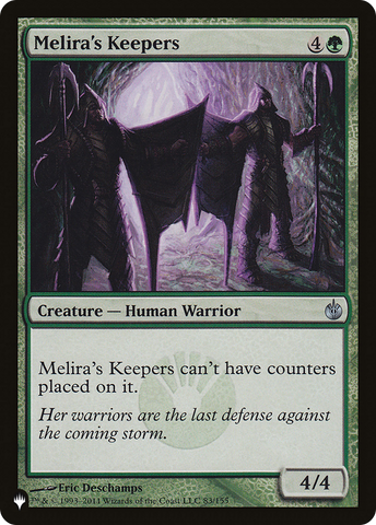 Melira's Keepers [The List]