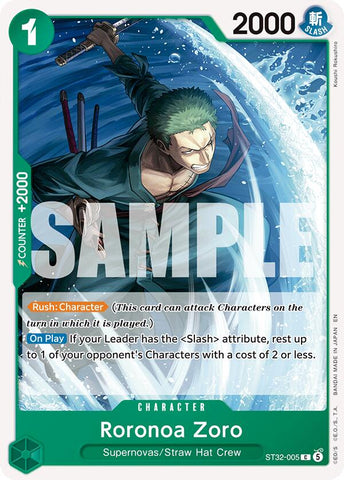 Roronoa Zoro [Starter Deck: GREEN Roronoa Zoro]