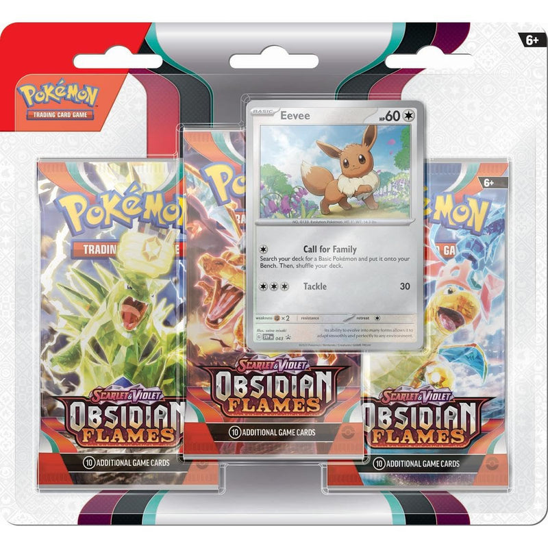 Pokemon Obsidian Flames 3 Packs Blister