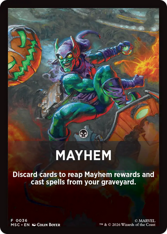Mayhem Theme Card [Marvel Super Heroes Commander]