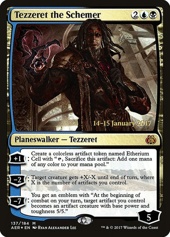 Tezzeret the Schemer [Aether Revolt Prerelease Promos]