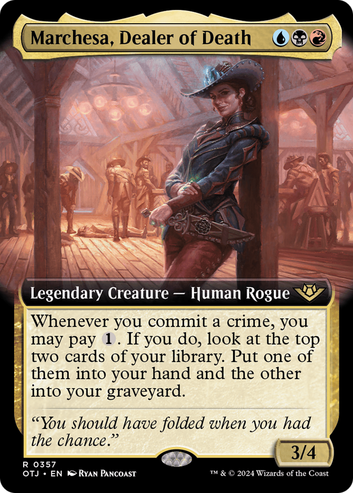 Marchesa, Dealer of Death (Extended Art) [Outlaws of Thunder Junction]