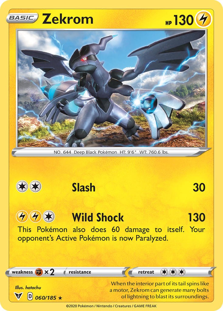 Zekrom (060/185) (Cosmos Holo) [Sword & Shield: Black Star Promos]