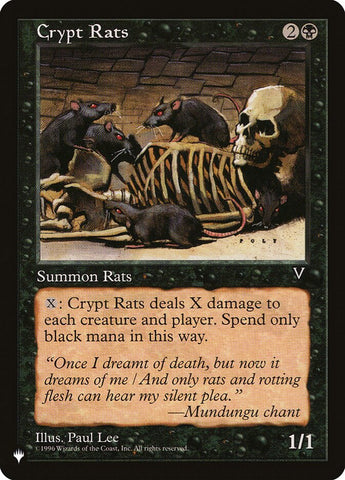 Crypt Rats [The List]
