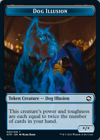 Dog Illusion // Boo Double-Sided Token [Dungeons & Dragons: Adventures in the Forgotten Realms Tokens]