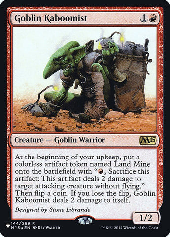 Goblin Kaboomist [Secret Lair: Heads I Win, Tails You Lose]