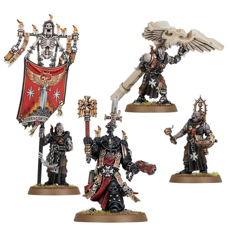 Black Templars Chaplain Grimaldus & Retinue