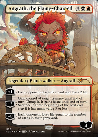Angrath, the Flame-Chained (Borderless) [Secret Lair Drop Series]