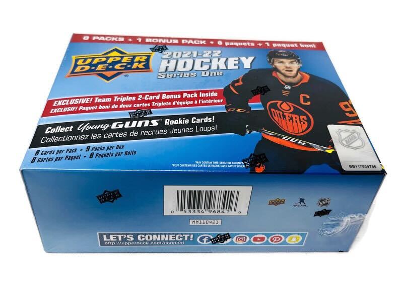 21/22 UD Series 1 Hockey Team Triples Blaster