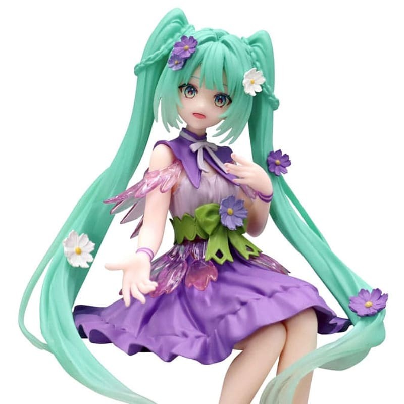 Hatsune Miku Noodle Stopper Figure -Flower Fairy Cosmos Purple Color ver.-