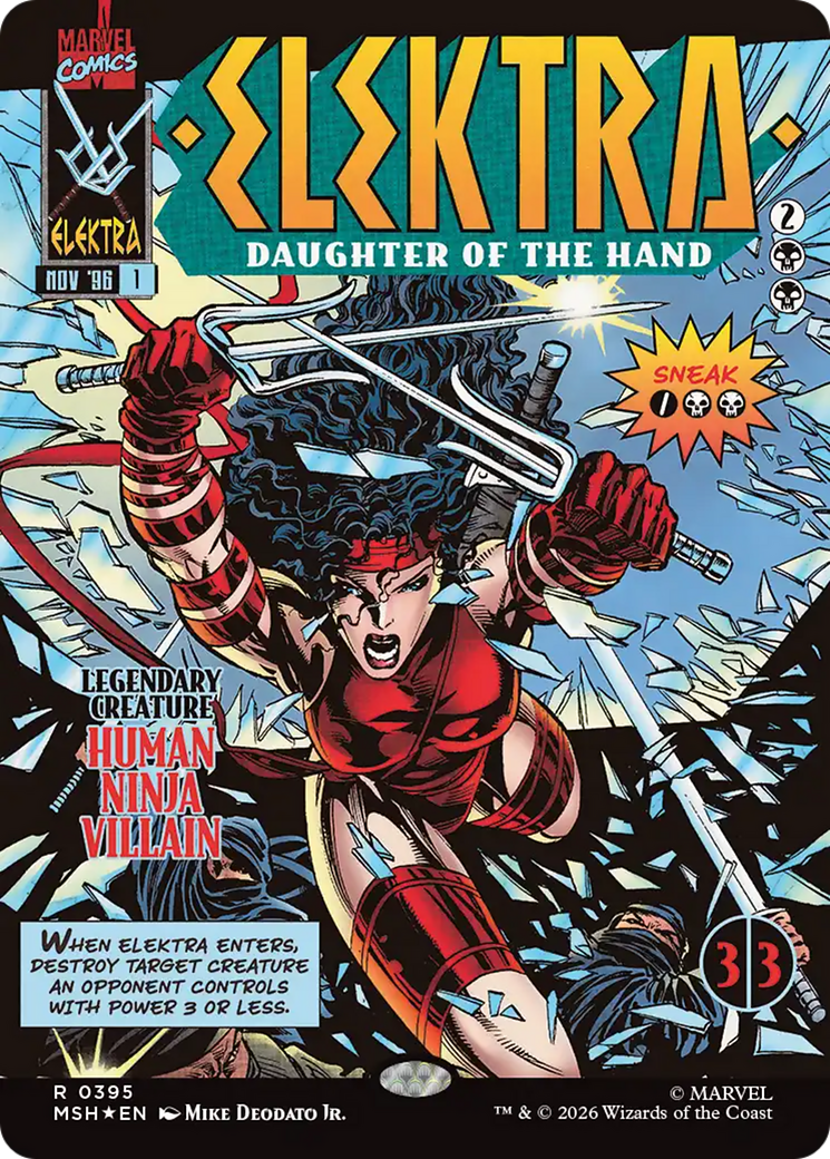 Elektra, Daughter of the Hand (Borderless) (0395) [Marvel Super Heroes]
