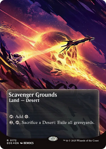 Scavenger Grounds (0172) (Borderless) (Galaxy Foil) [Edge of Eternities: Stellar Sights]