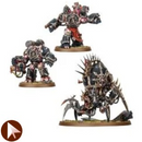 Chaos Space Marine Warpforged: Venomcrawler and Obliterators
