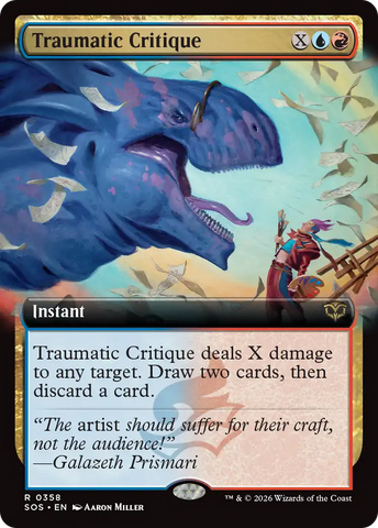 Traumatic Critique (Extended Art) [Secrets of Strixhaven]
