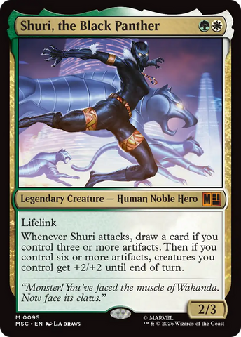 Shuri, the Black Panther (Surge Foil) [Marvel Super Heroes Commander]