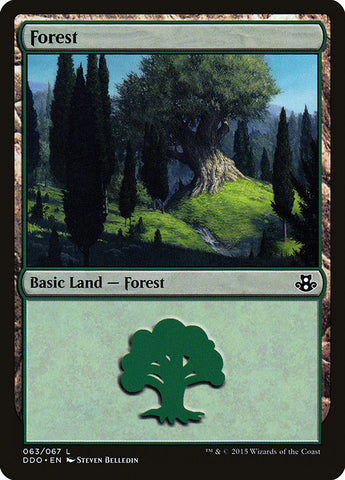 Forest (63) [Duel Decks: Elspeth vs. Kiora]
