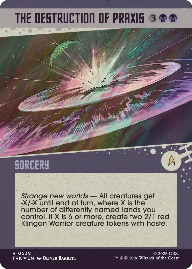 The Destruction of Praxis (Showcase) (Surge Foil) [Star Trek]